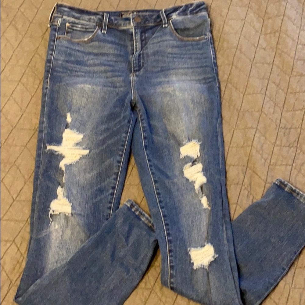 Abercrombie distressed denim